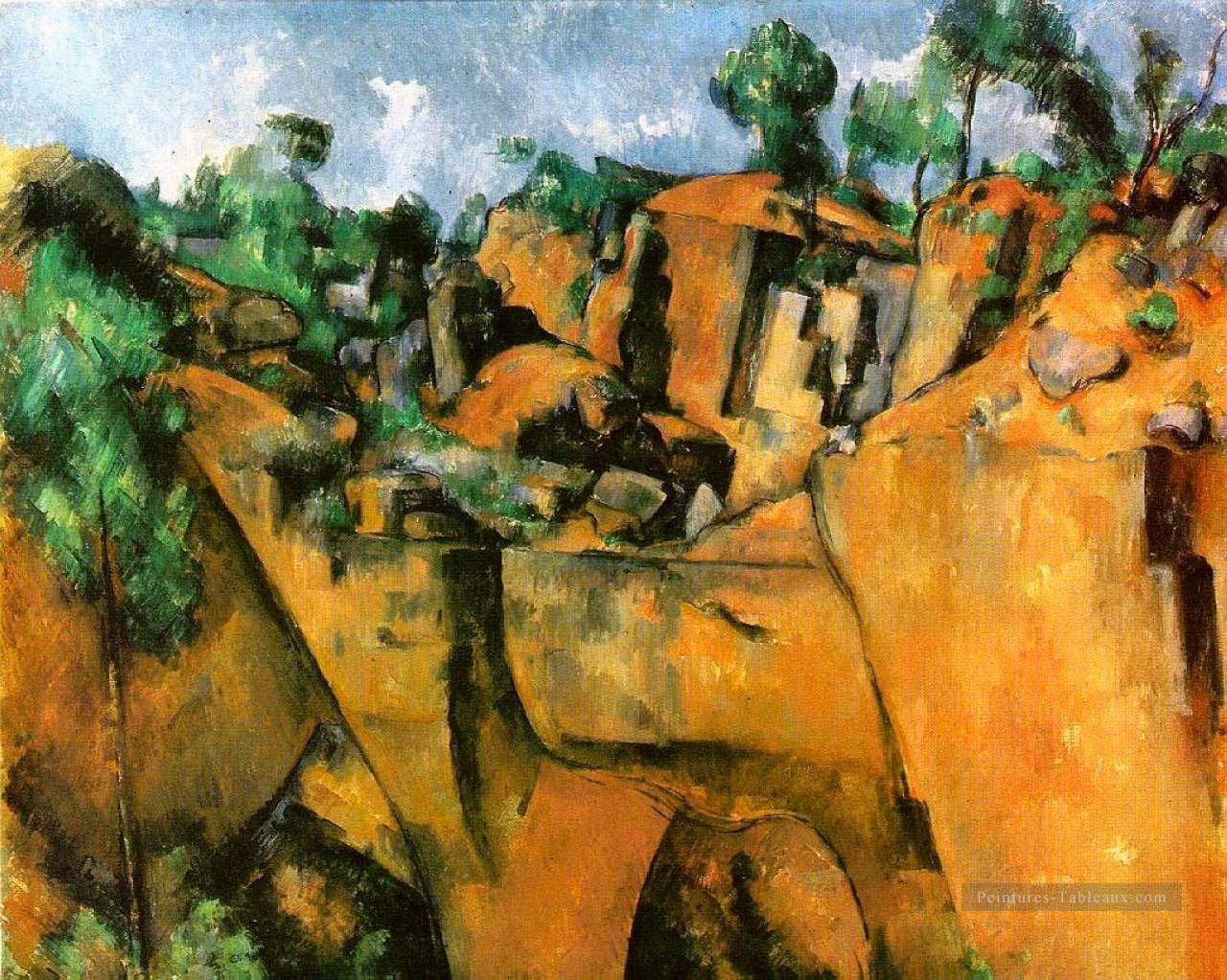 Bibemus Quarry 1900 Paul Cézanne Peintures à l'huile
